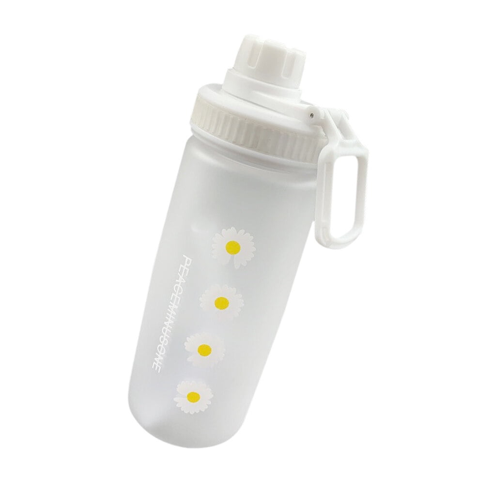 480ml Small Daisy Transparent Plastic Water Bottles BPA Free