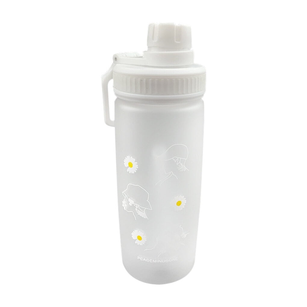 Cute Water Bottles 1 Frosted Glass Water Bottle With Straw 1 - Temu
