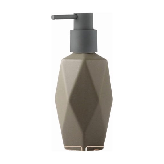 600ml Turquoise Non-Transparent Ceramic Lotion Bottle with Distinctive Diamond Pattern Design for Shampoo, Shower Gel, and Hand Sanitizer Dispenser