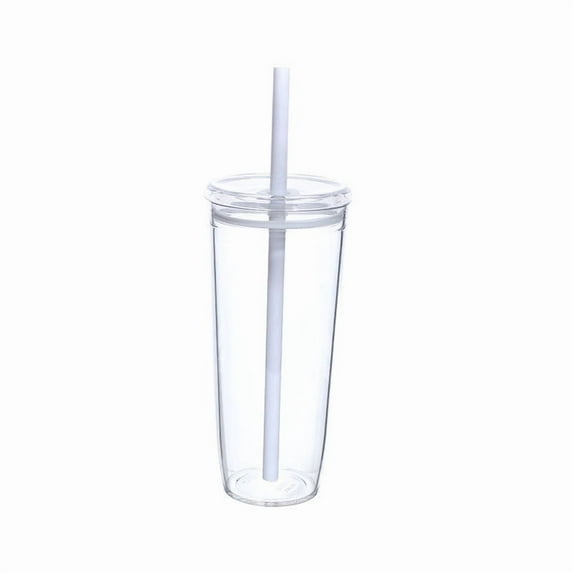 600ml Viral Creative Themed Glass Straw Cup - Transparent Leak-Proof Glassware for Juices, Coffee, Tea & Hot Chocolate, Perfect for Parties, Daily Use & Gift Giving, Easy-Clean Design, I