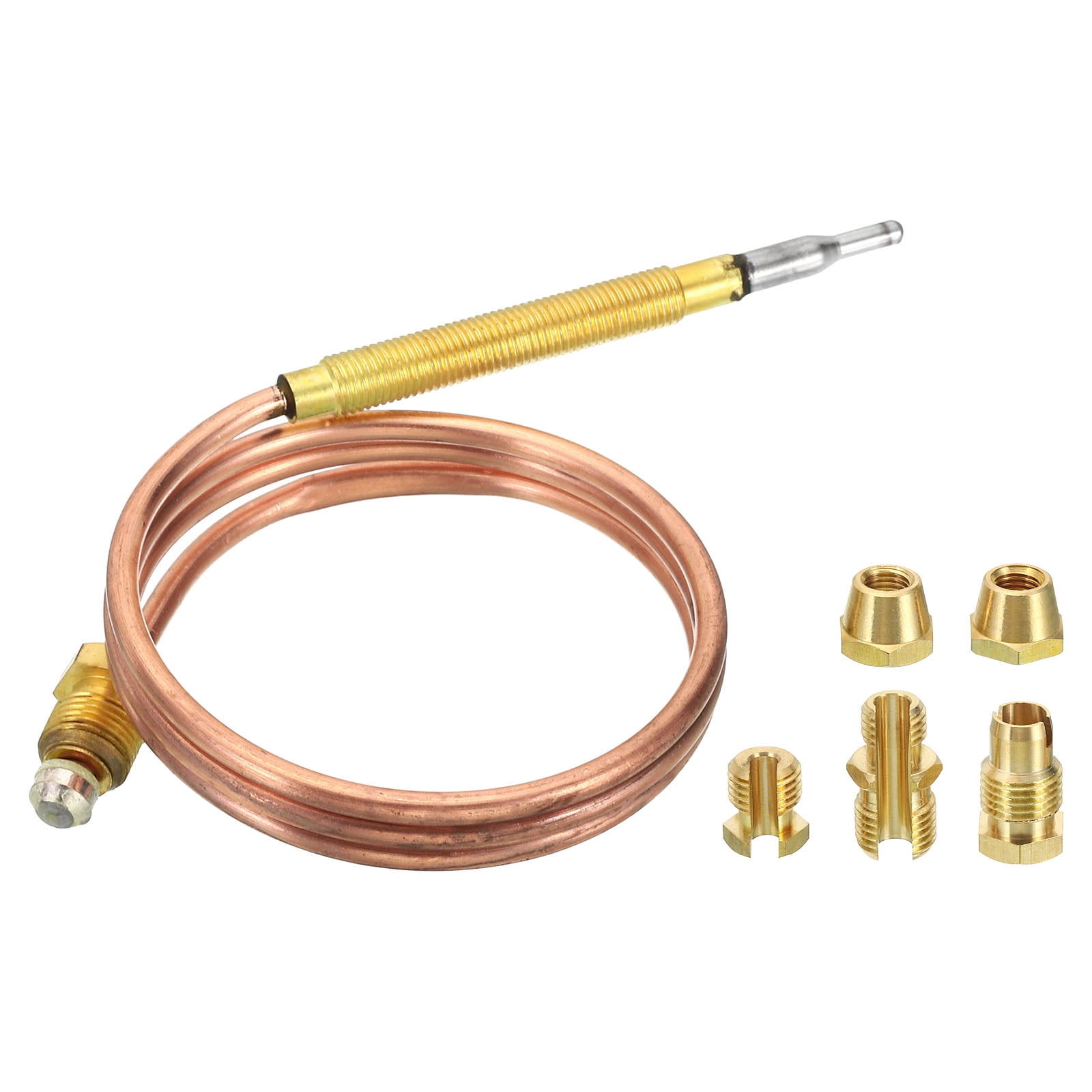 600mm Thermocouple, 1Set Gas Thermocouple Kit M6x0.75 M9 with 5