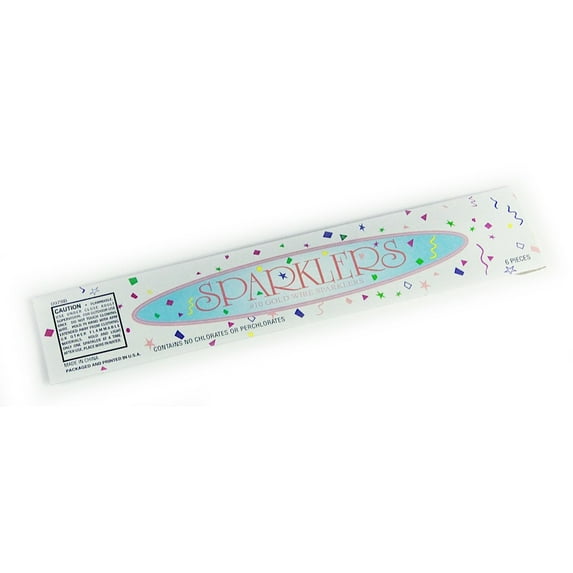 600pc #10 Party Sparklers 100 Packages of 6 Sparklers