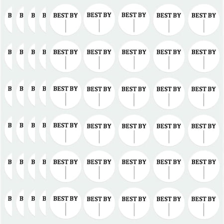 600pcs Expiration Date Food Stickers,1" Circle Dot Small Blank Food Date Labels Food Service Prep Best by Labels