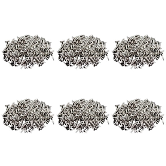 600pcs Guitar Pickguard Screws for Strat/Tele Electric Guitar Bass Silver,600pcs Electric Guitar Pickguard Screws,silver