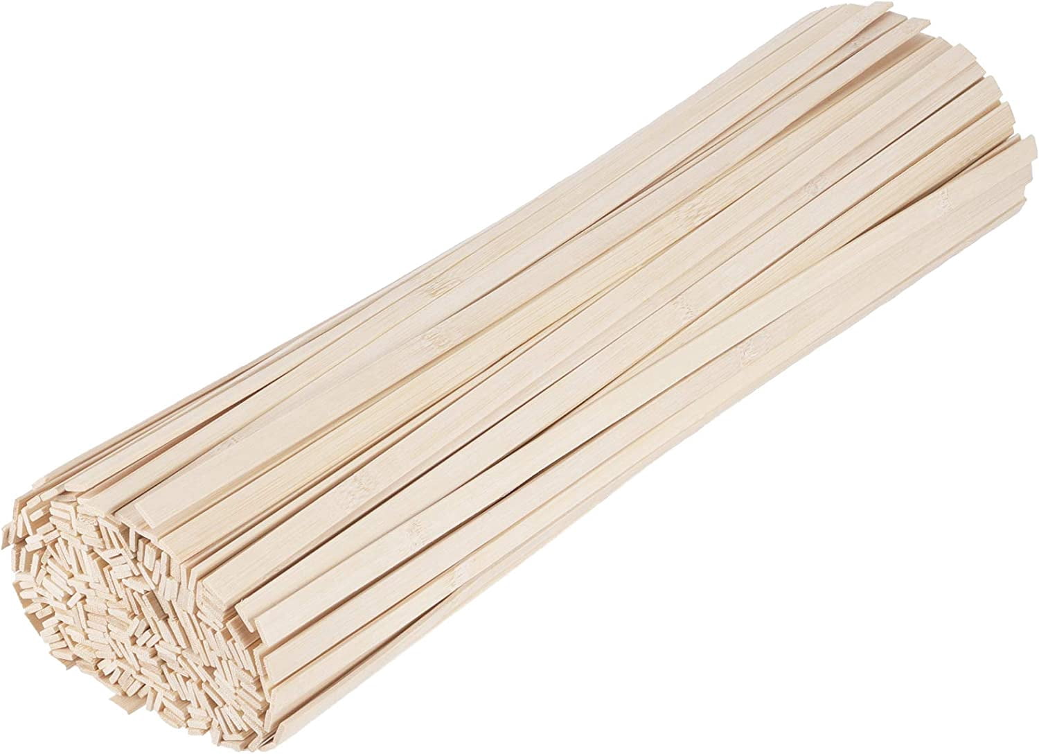 600pcs Natural Bamboo Sticks, 15.5x0.35 Inch Craft Sticks for Paint Stirring, Mixing Epoxy Resin, Waxing Wooden Crafting