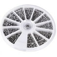 thumbnail image 1 of 600pcs Set Small 12 Kinds of Screw Nuts Electronics Assortment Kit M1 M1.2 M1.4, 1 of 4