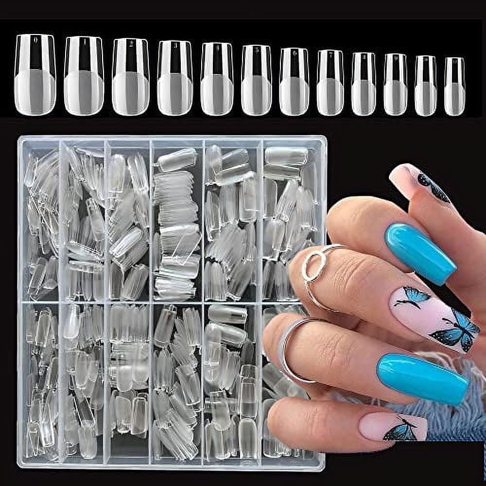 600pcs-Square-Nail-Tips-Clear-