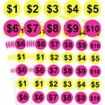 thumbnail image 1 of 600pcs Yard Garage Sale Price Stickers 1inch Flea Market Pre-Printed Pricing Stickers Dollar Preprinted Price Tags Labels, 1 of 8