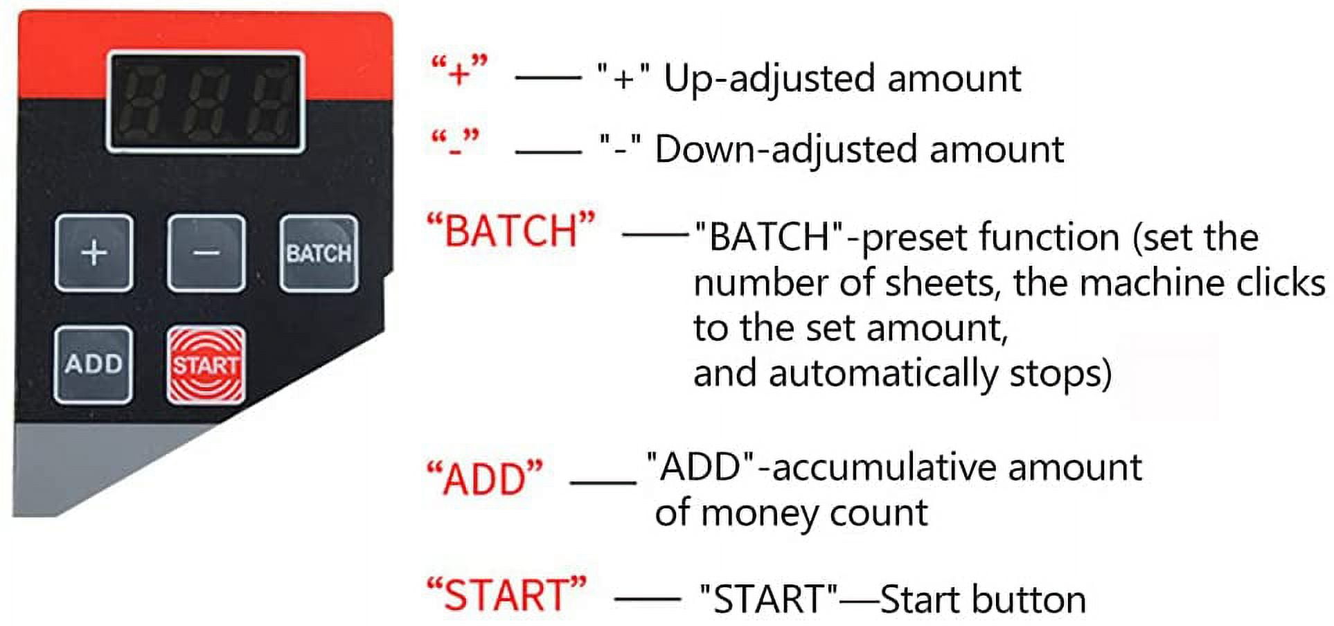 600pcs/min V40 Mini Banknote Counter Bill Cash Money Counter Machine