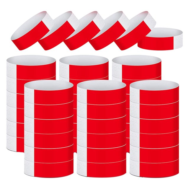 600x Paper Wristbands Waterproof Party Wristbands for Events Concerts