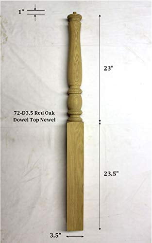 Stair Parts 6010 Unfinished Red Oak Stair Handrail