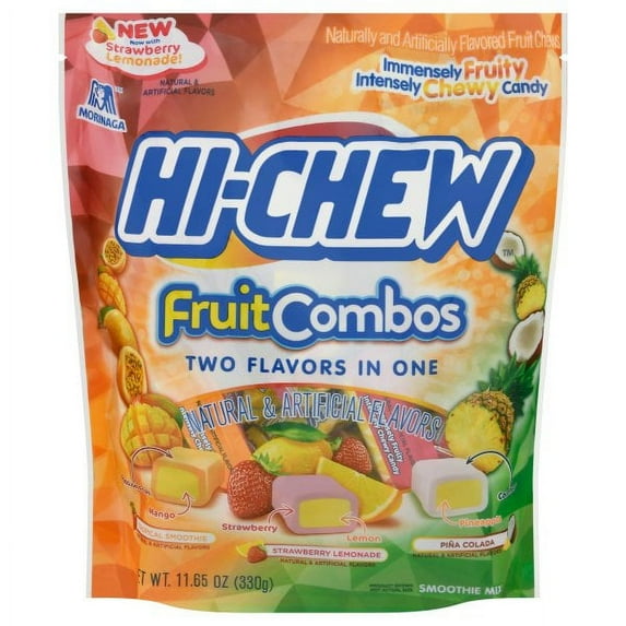 HI-CHEW Fruit Combo Mix Chewy Candy, 11.65 oz, Bag