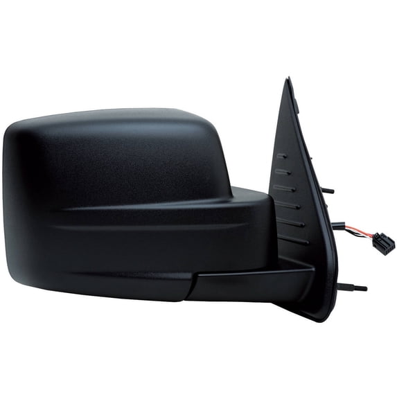 60155C - Fit System Passenger Side Mirror for 08-12 Jeep Liberty, Code GTS, w/ out memory, black, foldaway, Heated Power