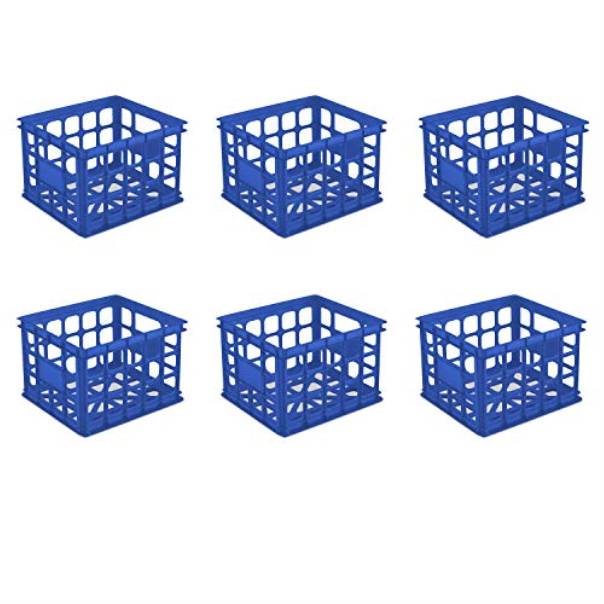 6017195 CRATE BLUE 15.25X13.75"" Sterilite 10-1/2 in. H X 13-3/4 in. W X 15-1/4 in. D Stackable Crate