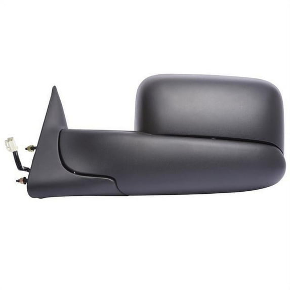 60180C - Fit System Driver Side Towing Mirror for 98-01 Dodge Ram Pick-Up 1500 98-02 2500/3500, textured black, spot Mirror, flip-out head, foldaway, Heated Power