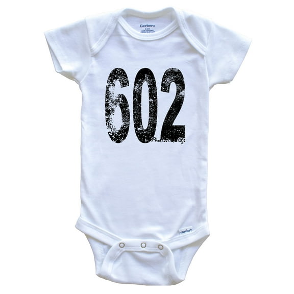 602 Phoenix Arizona Area Code Baby Bodysuit - One Piece Baby Bodysuit, 0-3 Months White