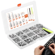 603 Pcs Stud for Clothing Punk Spike and Stud Zinc Alloy Rivet for DIY Craft for Crafter Designer Punk Fan for Jacket Belt Bag