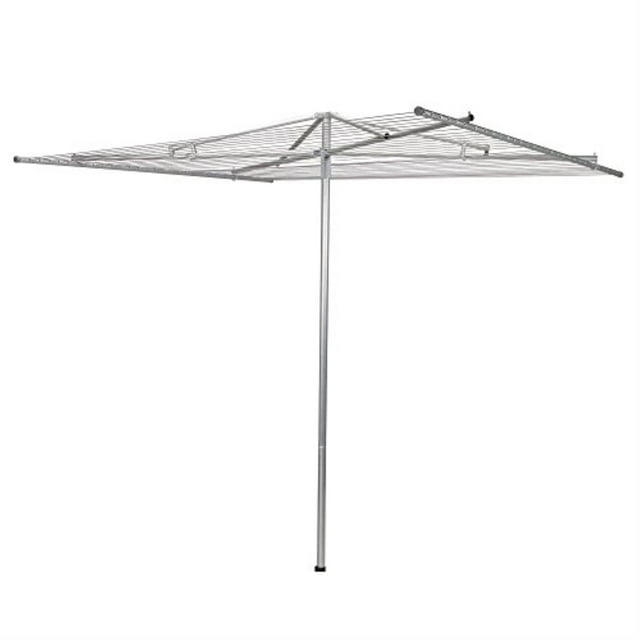 6033409 UMBRELLA CLTHES DRY 72""H Household Essentials 72 in. H X 84 in. W X 72 in. D Aluminum Umbrella Umbrella Clothes Dryer