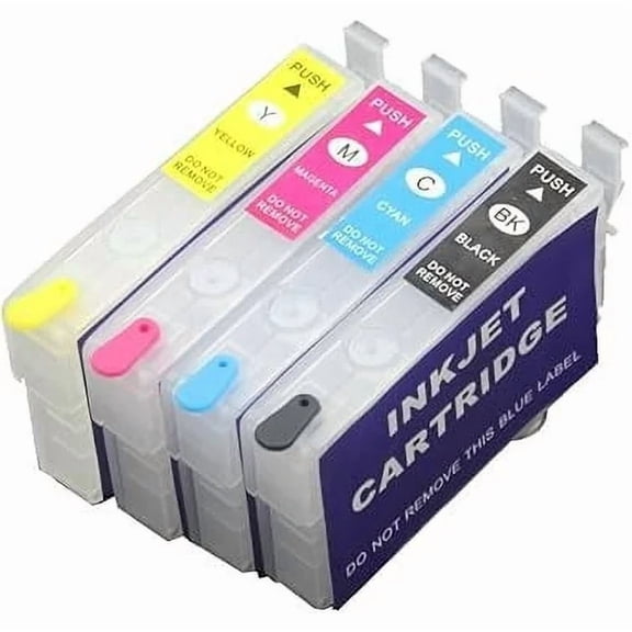 604 604XL Empty Refillable Ink Cartridge Compatible with Ep-Son XP-2200 XP-2205 XP-3200 XP-3205 XP-4200 XP-4205 WF-2910DWF WF-2950 NO Chip