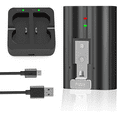 thumbnail image 1 of 6040mAh Battery Replacement For Video Doorbell Camera Camera 2/3/4,, Spotlight Camera, Rechargeable Upgraded Cam Batteries (2nd & 3rd Gen) Camera Indoor Outdoor V4, Dual USB Charging Station, 1 of 7