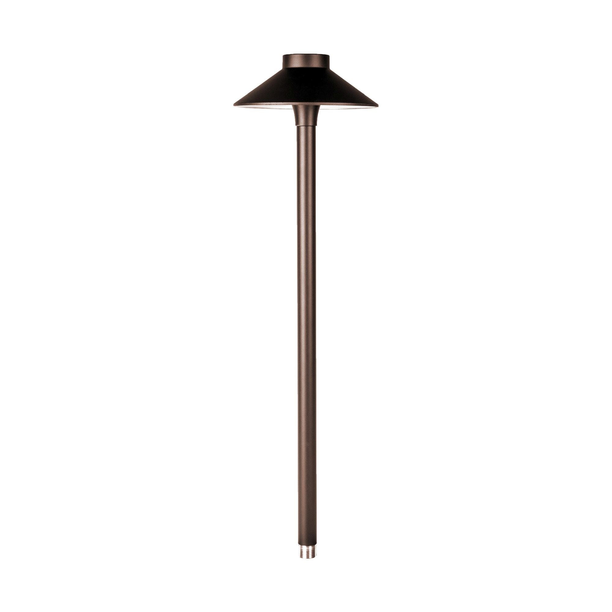 Bronze 15" LED Pathway Light with Dome Shade