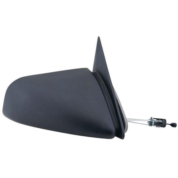 60533C - Fit System Passenger Side Mirror for 89-95 Dodge Spirit, Plymouth Acclaim, black, non-foldaway, Manual Remote