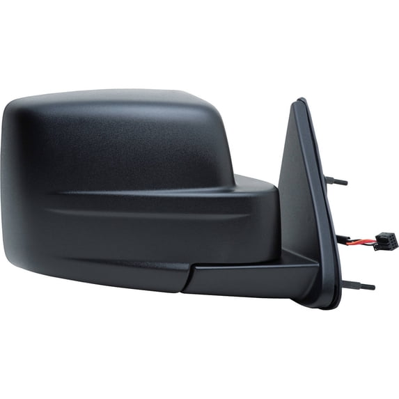 60587C - Fit System Passenger Side Mirror for 07-11 Dodge Nitro, textured black, foldaway (code GTS, 10 pin/ 5 wire), Heated Power