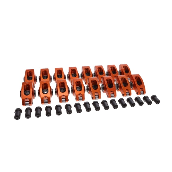 6061-T6 Aluminum 1.5 Ratio 3/8" Roller Rocker Arms for Chevy Small Block
