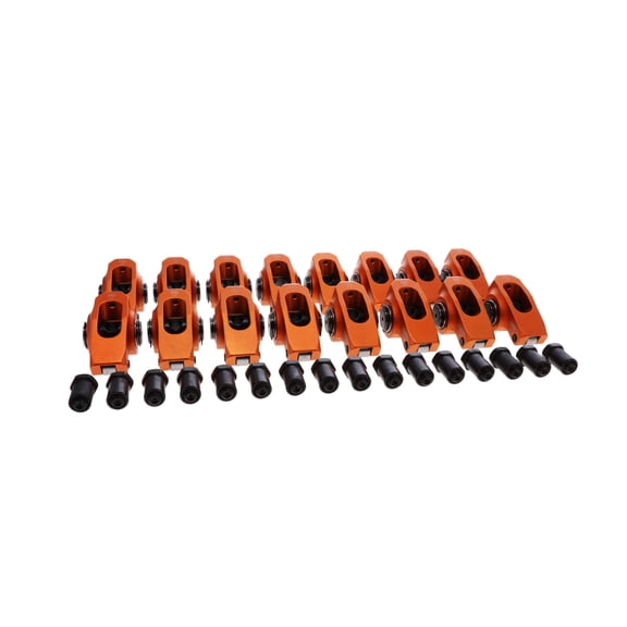 6061-T6 Aluminum 1.6 Ratio 3/8" Roller Rocker Arms for Chevy Small Block