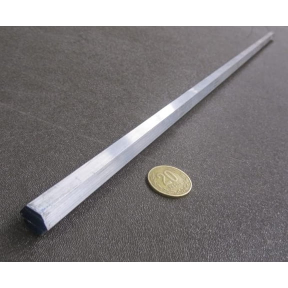 6061-T651 Aluminum Hex Rod .500" (1/2") Hex x 2 Foot Length$$Building Supply