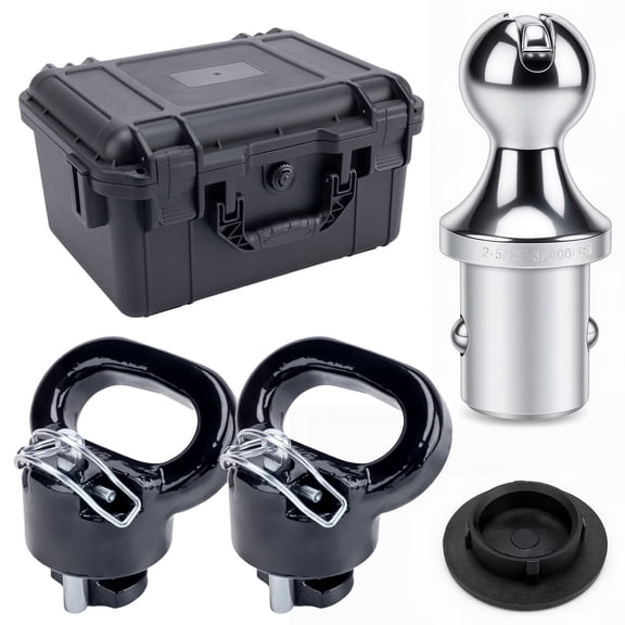 60618 Puck System Gooseneck Hitch Kit with 2-5/16 in Hitch Ball Compatible with Dodge Ram 2500 3500 2013-2025, with Durable Storage Case