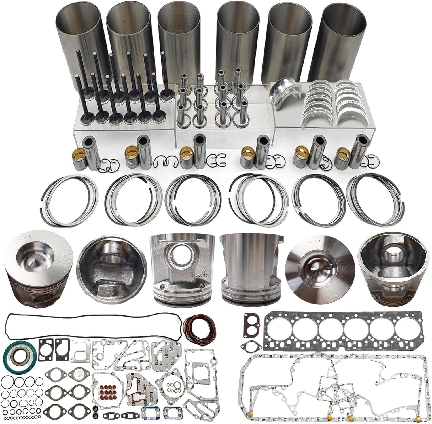6068 Engine Overhaul Rebuild Kit For John Deere 4045 6068 Engine 6068D ...
