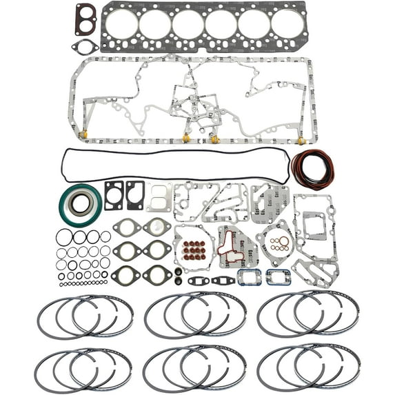 6068 Full Gasket Kit + Piston Rings For John Deere 4045 6068 Engine 6068D 6068T 6068H STD 6068 piston Rings set