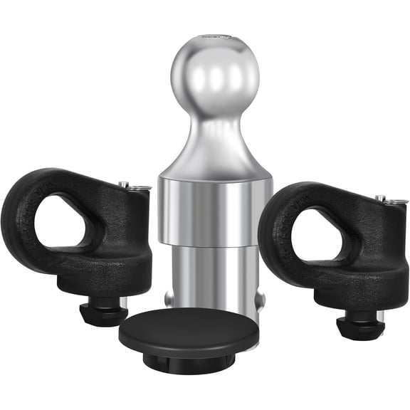 60692 Puck System Gooseneck Hitch Ball Kit, 2-5/16 Inch Ball Compatible with 2013-2026 Ford F250 F350 F450, 2016-2026 Chevrolet Silverado, GMC Sierra & Nissan Titan XD, 38000 lbs GTW/ 9500 lbs VTW