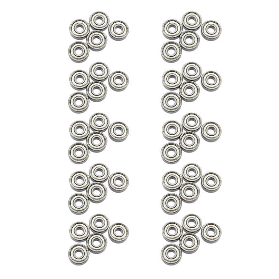 606Z 6 X 17 X 6mm Metal Miniature Deep Groove 50 Pcs