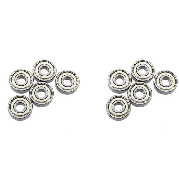 606Z 6 x 17 x 6mm Metal Miniature Deep Groove 10 Pcs