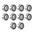 thumbnail image 1 of 607-2RS Ball Bearing 7x19x6mm Double Sealed Chrome Steel Bearings 10pcs, 1 of 4
