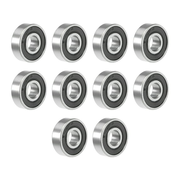 607-2RS Ball Bearing 7x19x6mm Double Sealed Chrome Steel Bearings 10pcs