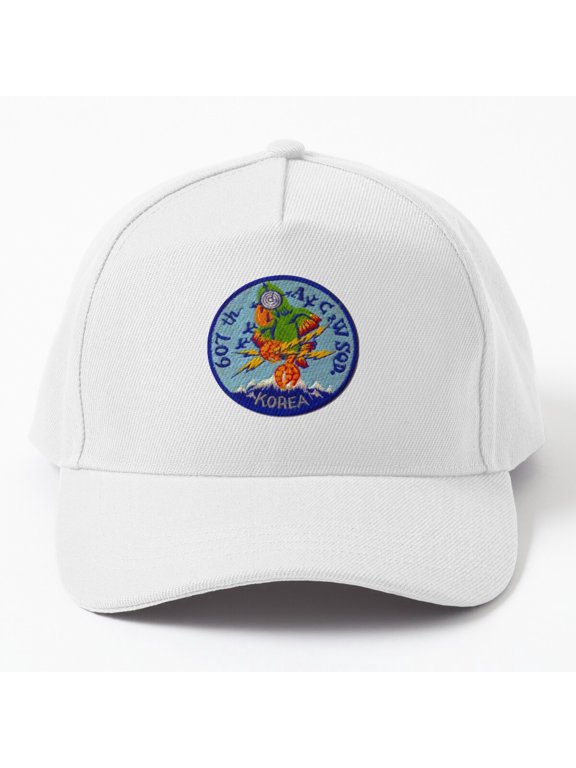 607th AC&W Squadron Korea Baseball Hat, Military Radar Unit Heritage Tribute Design Cap