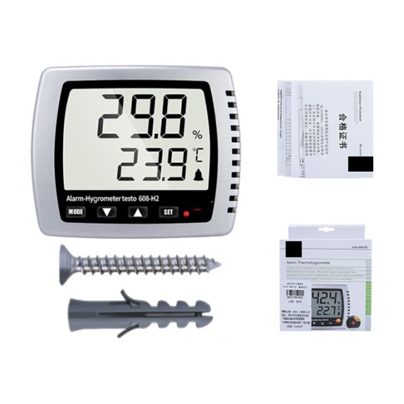608-H2 (0560 6082)Humidity Dewpoint Temp Hygrometer, Dew Point Meter Teste LED Alarm