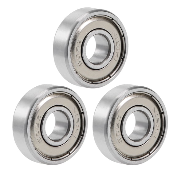 608ZZ Ball Bearing 8mmx22mmx7mm Double Shielded Chrome Steel Bearings 3pcs
