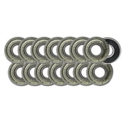 608ZZ Precision Skateboard Bearings 8x22x7mm Double Shielded Silver Pack of 15