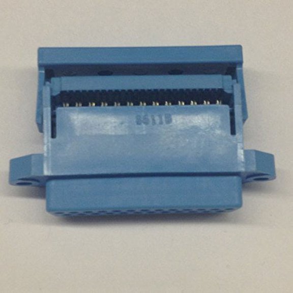 609-25S 25 Pin Female D-Sub Connector with IDC Ribbon Cable Termination with Strain Relief (1 piece) - 609-25S
