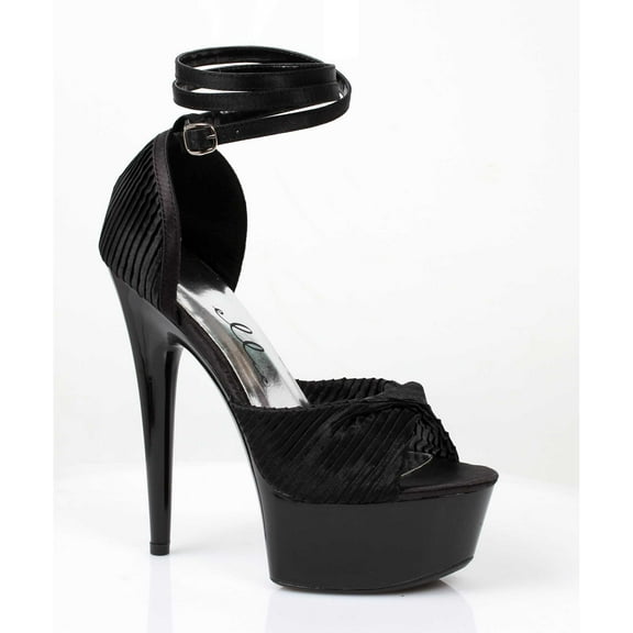 609-Chiffon, 6" Heel With Chiffon