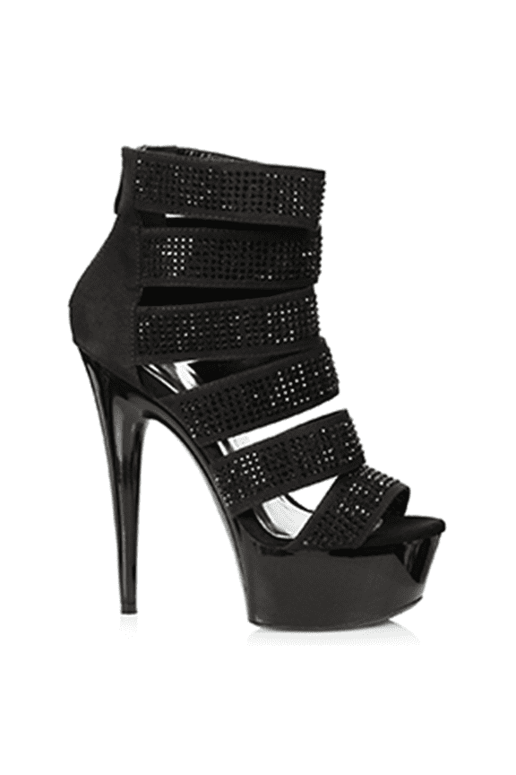 609-MEGAN, 6" Rhinestone Bootie