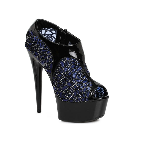 609-RAYNA, 6" Mesh Rhinestone Booty