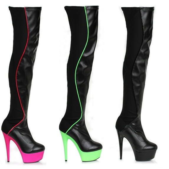 609-UNIQUE, 6" Thigh High Boot