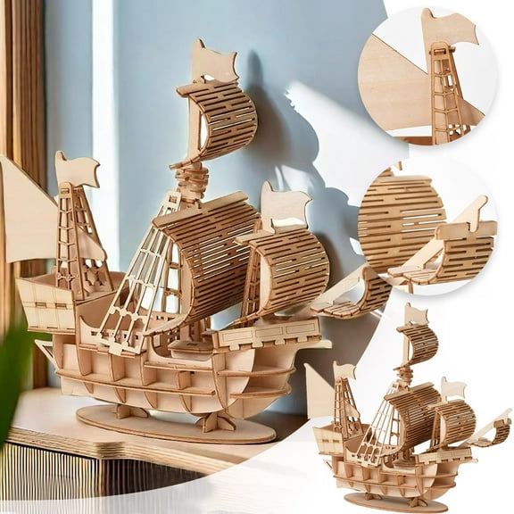 60900 6700 1100 1300 5400 3D Wooden Puzzles For Adults Model Kit And Room Decoration DIY Educational Desk Toys
