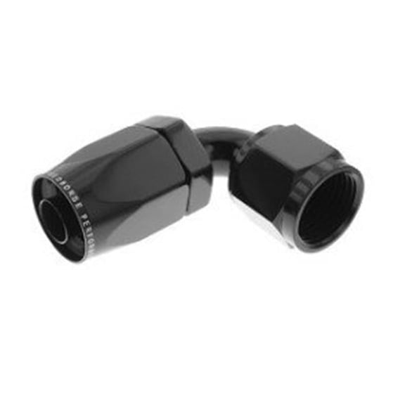 6090062 Non-Swivel Hose End, Black