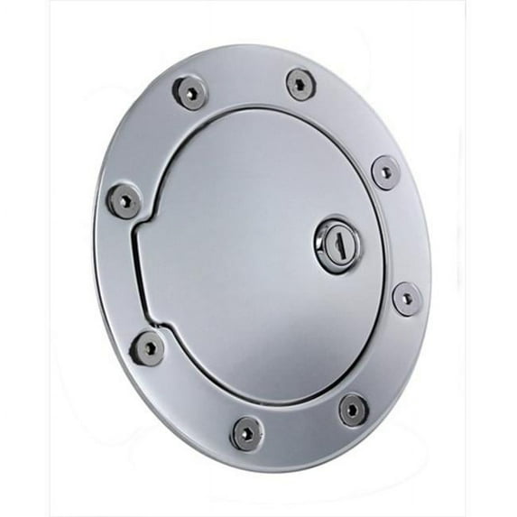 6090PL Polished Billet Aluminum Locking Fuel Door